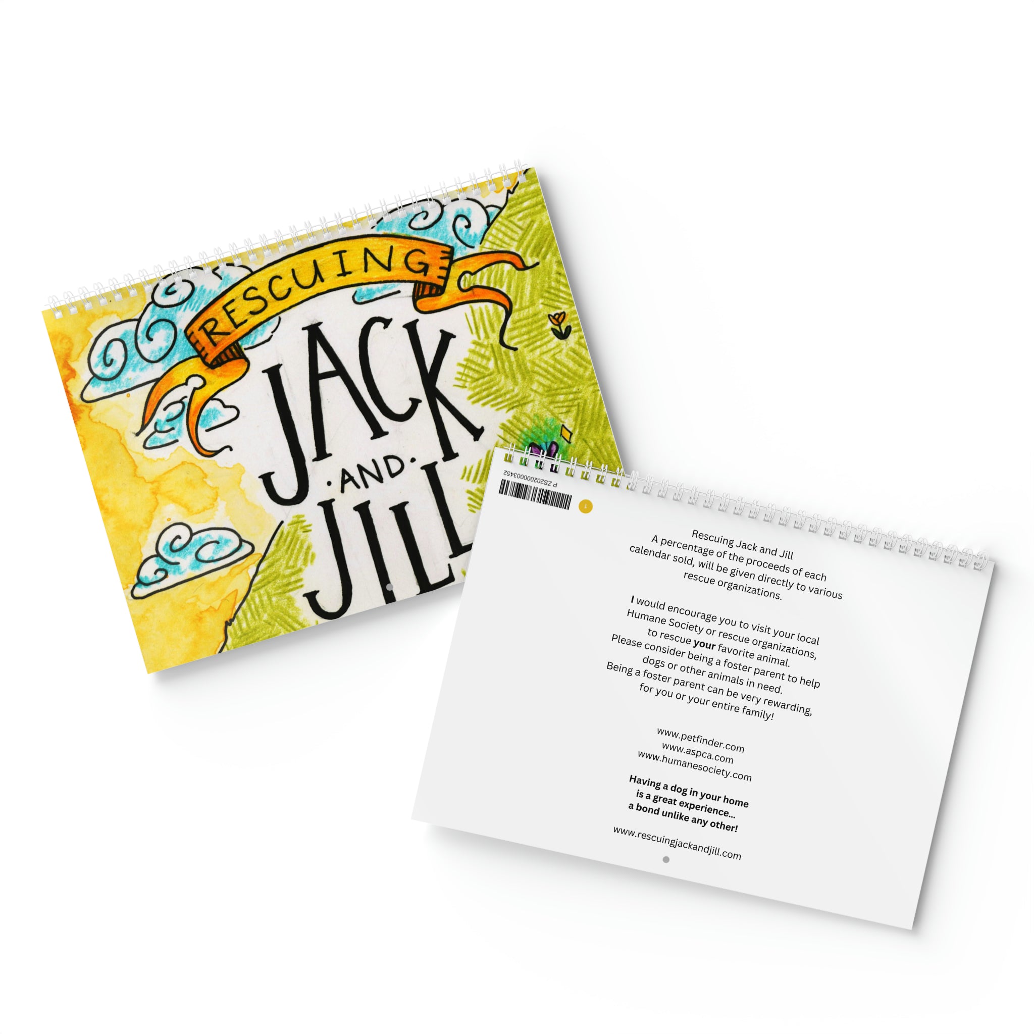 Rescuing Jack and Jill - 2024 Calendar    Inspirational &amp; Heartwarming Messages