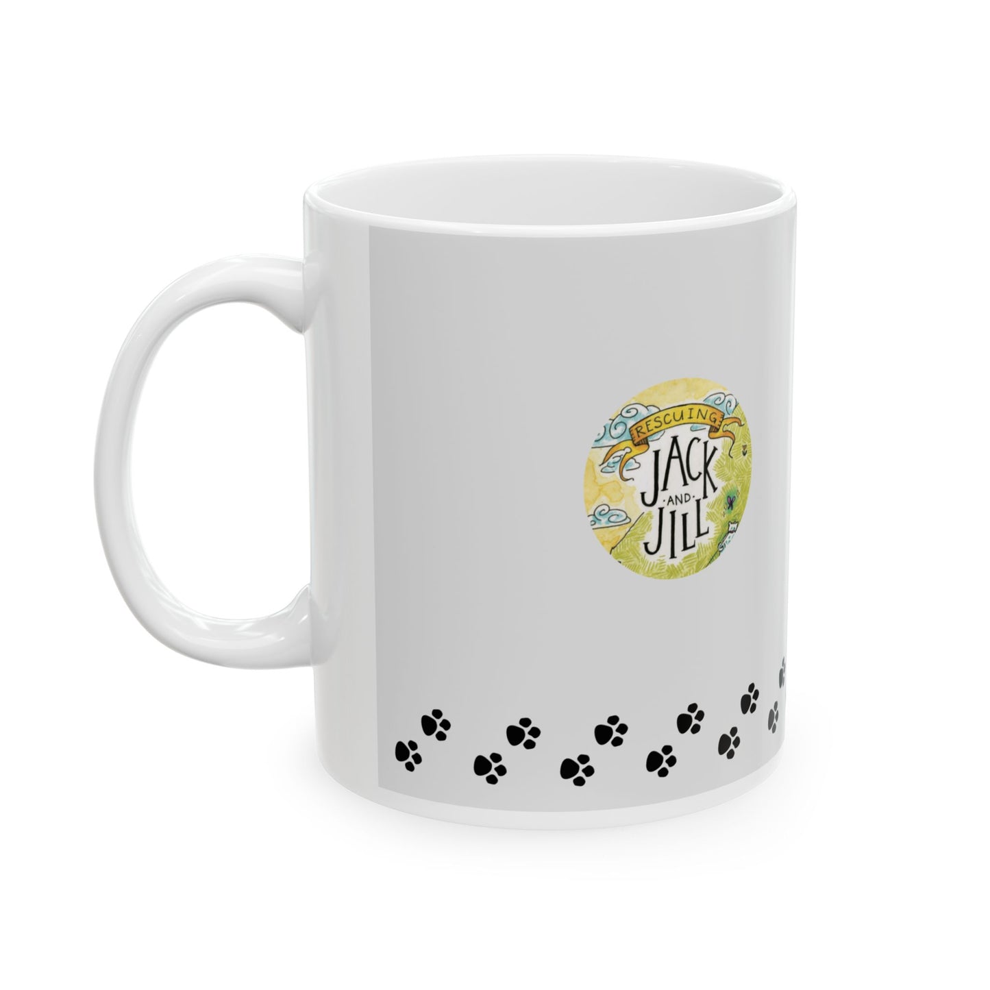 Original Rescuing Jack and Jill Mug    11oz.  "Dog Texting Codes"